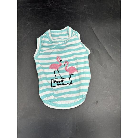 parisian pet Other - Parisian Pet Flamingos Dog Cat Clothes Tee Shirts Dog T-Shirt,